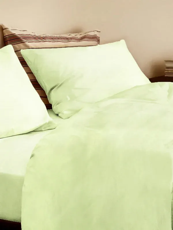 The Baby Atelier 100% Organic Single Duvet Cover Lime Green