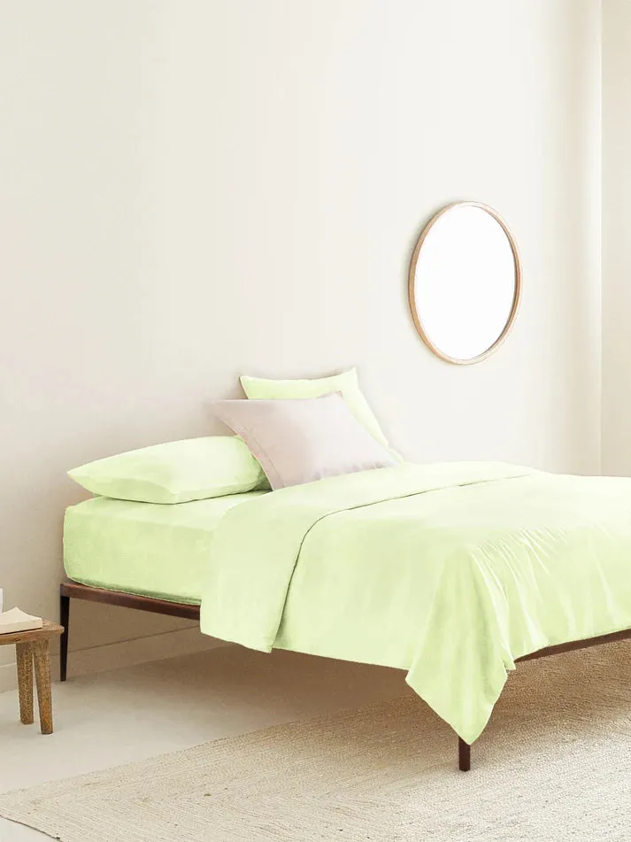 The Baby Atelier 100% Organic Single Duvet Cover Lime Green