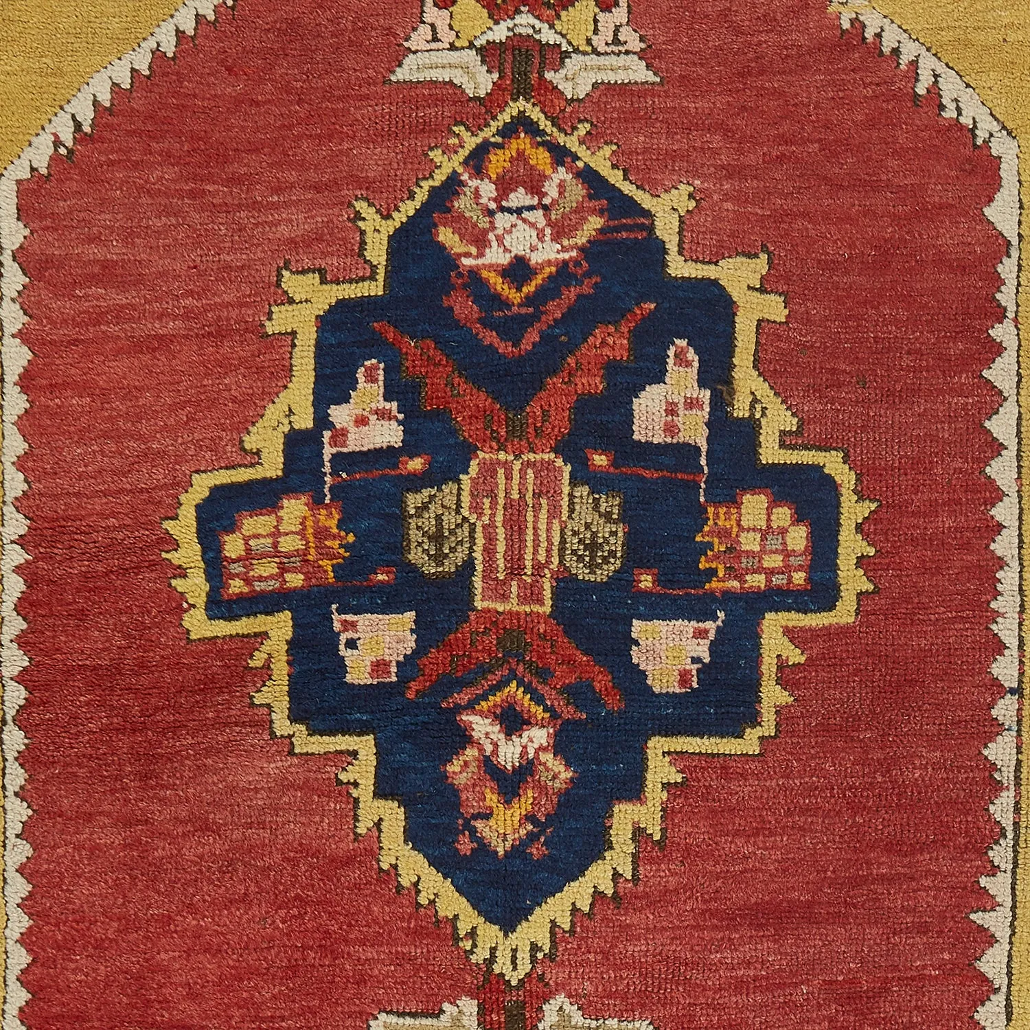 Vintage Traditional Wool Rug - 4'1" x 6'2"
