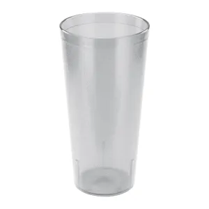 Winco PTP-20C 20oz Pebbled Tumblers, Clear