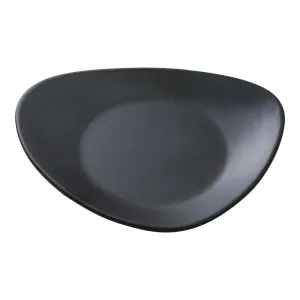 Yanco MO-108BK Moderne 8" Triangular Plate, Black Melamine - Pack of 48