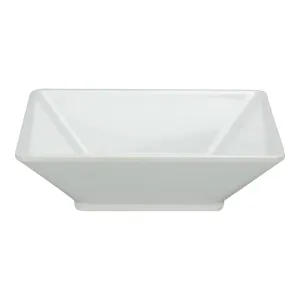 Yanco RM-307 22 Oz White Melamine Square Rome Plate, Pack of 48